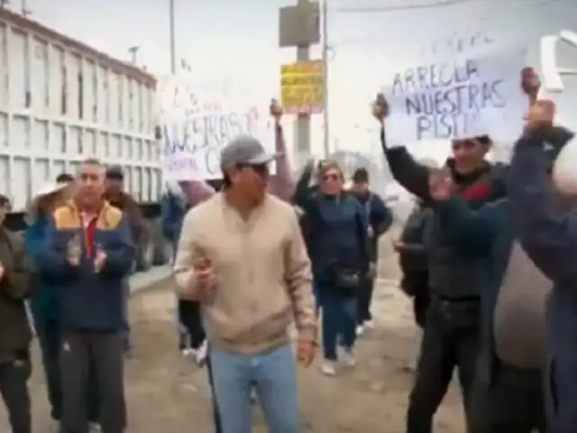 Vecinos de VES protestan por el mal estado de la av. El Sol: vía fue ejecutada para Juegos Panamericanos