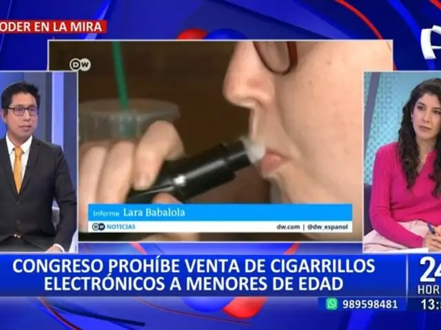 Congreso prohíbe venta de cigarrillos electrónicos a menores de edad