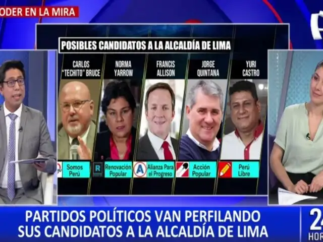 Norma Yarrow, Francis Allison, Carlos Bruce, entre los posibles candidatos a la alcaldía de Lima