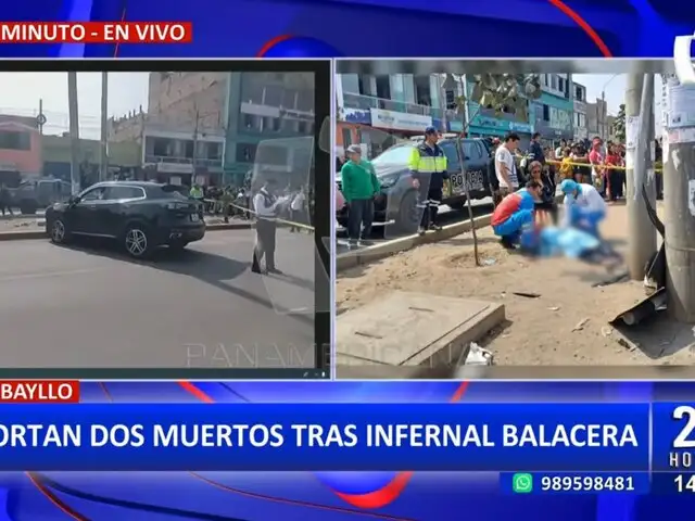 Carabayllo: Reportan dos muertos tras infernal balacera