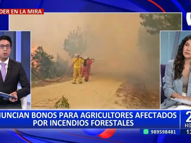 Gobierno anuncia bono de S/1000 para productores afectados por incendios forestales