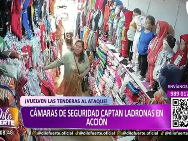 ¡Cuidado con las tenderas! Trujillo: ladronas ingresan a tienda de ropa para robar