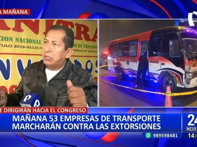 A tomar precauciones: Más de 50 empresas de transporte marcharán contra las extorsiones