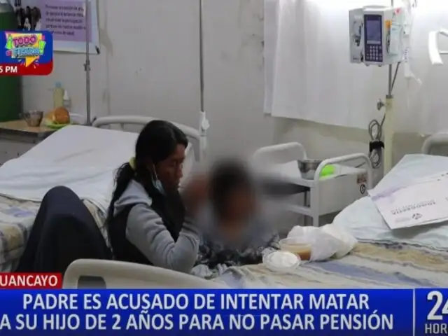 ¡Insólito! Huancayo: padre golpea a su hijo de dos años con una piedra en la cabeza