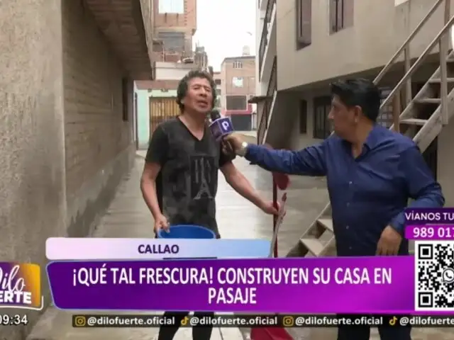 ¡El colmo! Callao: vecinos obstruyen pasaje para construir una vivienda en la zona de Dulanto