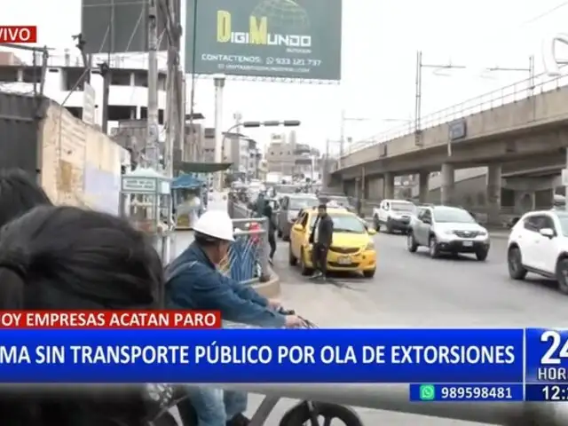 Paro de transportistas: desaparece extensa cola para ingresar a tren