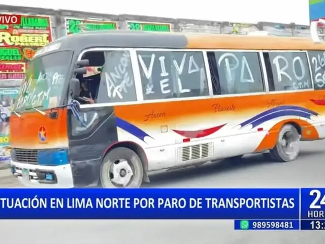 Paro de transportes: así es la situación de Lima Norte