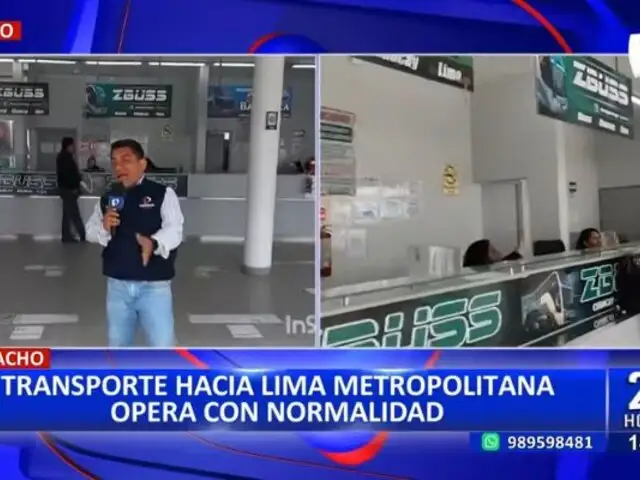 Huacho: Buses hacia Lima operan con normalidad pese a paro de transportistas