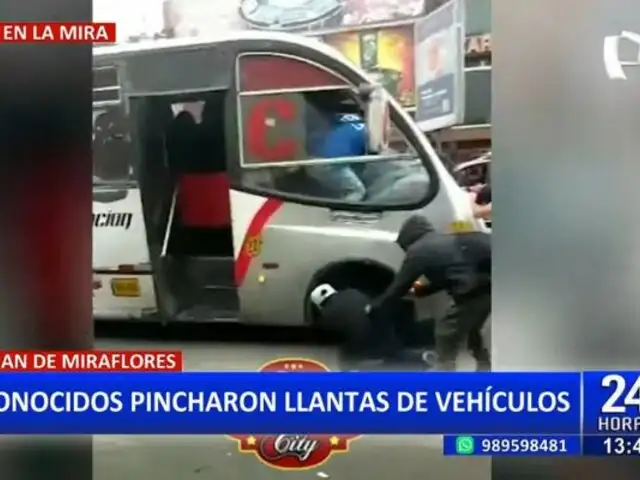 Paro de Transportistas: Desconocidos pinchan llantas de vehículo en SJM