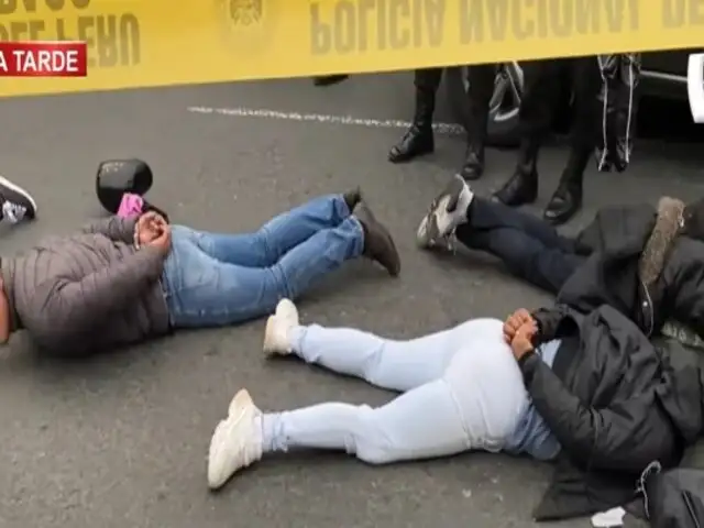 'Los Injertos de Comas': cae banda cuando intentaba robar en banco de San Martín de Porres