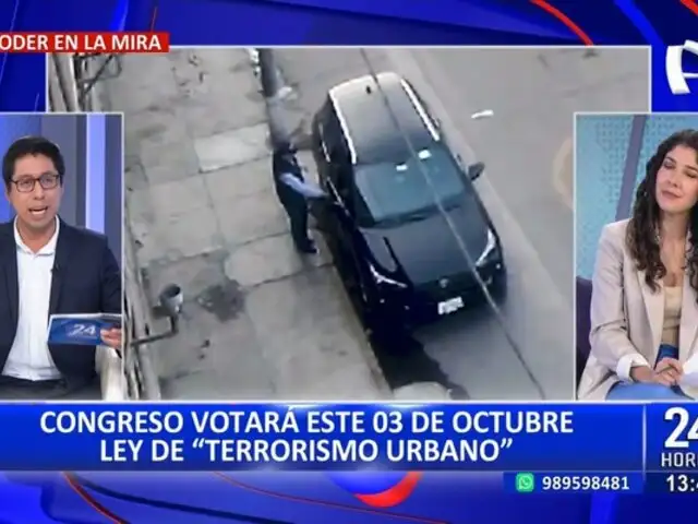 'Terrorismo urbano': Congreso votará este 3 de octubre sobre proyectos de Ley