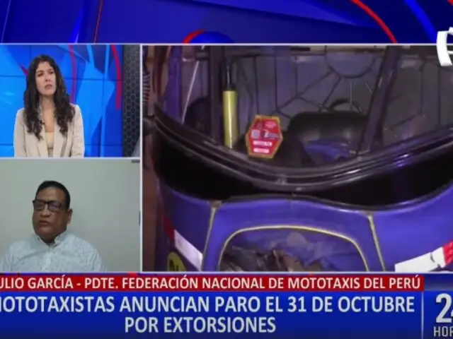 ¡Atención! Mototaxistas anuncian paro nacional para el próximo 31 de octubre