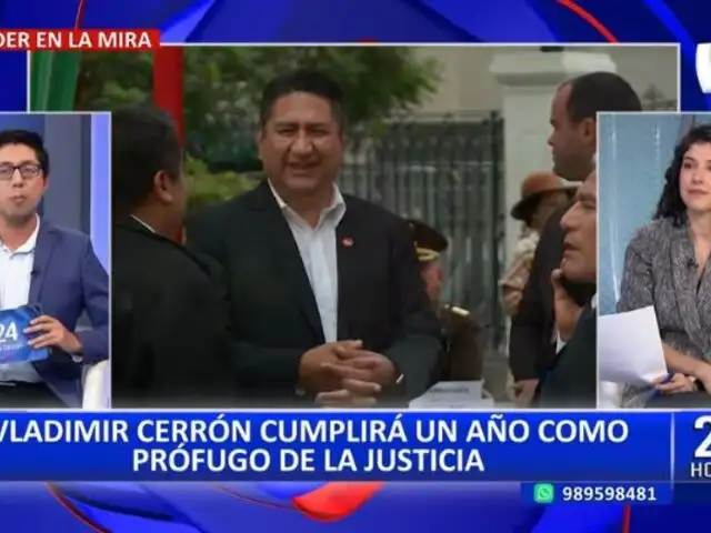 Vladimir Cerrón cumplirá un año como prófugo de la justicia esta semana