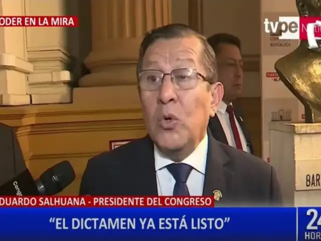 Eduardo Salhuana sobre proyecto de ley de terrorismo urbano: “El dictamen ya está listo”