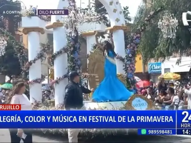 Trujillo: Alegría, color y música en festival de la primavera