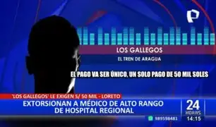 Extorsionan a jefe del cuerpo médico de Hospital Regional de Loreto: Delincuentes le piden 50 mil soles