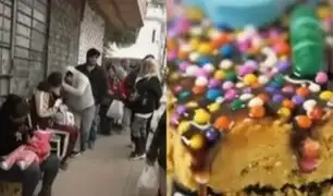 Comenzó el furor por los turrones en el Callao: largas colas para comprar postre de conocida marca