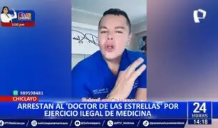 Capturan al "doctor de las estrellas" en Chiclayo: Sujeto ejercía la profesión ilegalmente