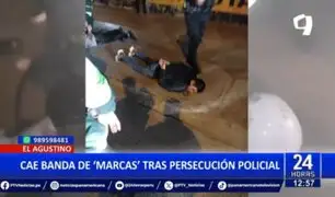 El Agustino: Cae banda de "marcas" tras intensa persecución