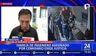 Cajamarca: Familia de ingeniero asesinado por policía exige justicia