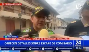 PNP da detalles sobre escape de comisario que asesinó a ingeniero en Cajamarca