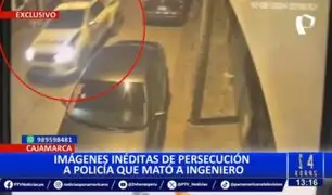 ¡Exclusivo! imágenes inéditas de persecución a policía que mató a ingeniero en Cajamarca