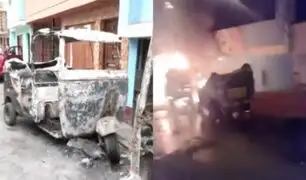 Incendian tres mototaxis en Chorrillos: dueño asegura que nunca recibió amenazas previas