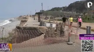 Vereda de malecón playa Marbella es un peligro para transeúntes