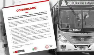 MTPE brinda tolerancia de 4 horas para trabajadores por paro de transportistas