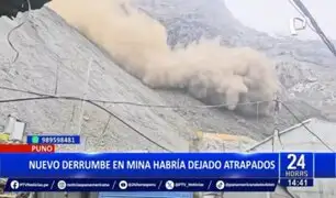 Puno: Nuevo derrumbe en mina habría dejado atrapados