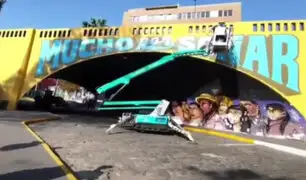 ¡Apoyo al arte! Barranco: recuperan murales en puente de la Bajada de Baños