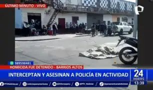 Crimen en Barrios Altos: Interceptan y asesinan a policía en actividad