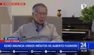 Keiko Fujimori anuncia videos inéditos de su padre antes de su fallecimiento