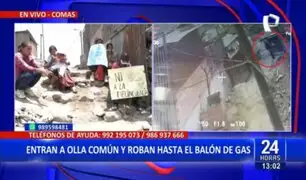 Comas: entran a olla común y roban hasta el balón de gas