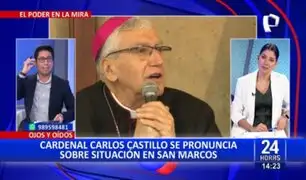 Cardenal de Lima se pronuncia por situación en UNMSM