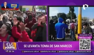 Se levanta la toma de San Marcos: Universitarios celebran postergación de elecciones internas