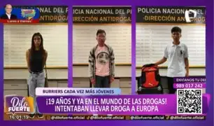 ¡Cada vez más jóvenes!: Detienen a 3 "burriers" de 19 años que intentaban llevar droga a Europa