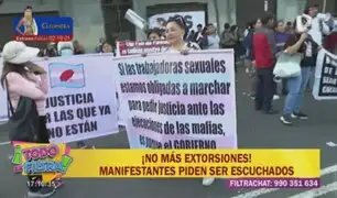 Paro Nacional: Trabajadoras sexuales se unieron a la protesta contra la delincuencia