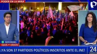 Elecciones 2026: Ya son 37 los partidos inscritos ante el JNE