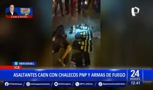 Ica: capturan a dos delincuentes que operaban como falsos policías