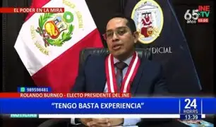 Nuevo presidente del JNE: "Tengo basta experiencia"