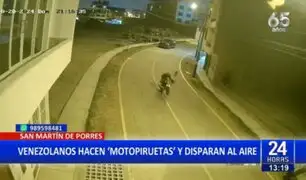 SMP: Extranjeros realizan piruetas en motos y disparos al aire