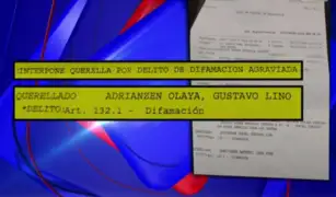 ¡Exclusivo! Esta es la querella presentada por Iván Quispe Palomino contra Adrianzén y Santivañez