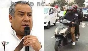 Premier Adrianzén: En breve se emitirá decreto sobre número de personas que pueden viajar en moto