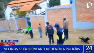 Huánuco: pobladores retienen a policías por presuntos abusos y corrupción