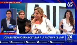 ¿Sofía Franco postulará a la Alcaldía de Lima?: Esto dijo la conductora de TV