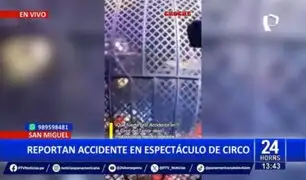 San Miguel: Reportan accidente en show de circo