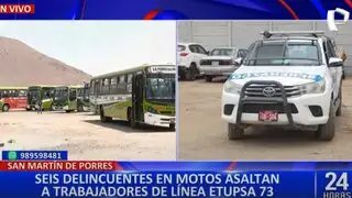 Delincuentes armados asaltan a trabajadores de la empresa de transportes ETUPSA 73