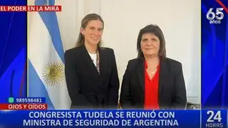 Adriana Tudela se reúne con ministra argentina Patricia Bullrich