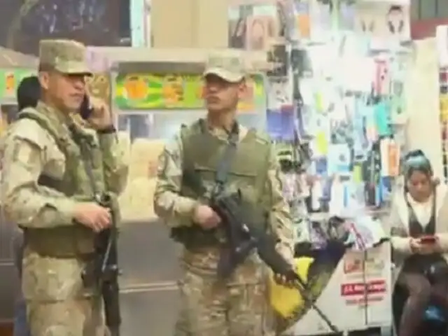 Policía y militares refuerzan seguridad en la estación Bayóvar en San Juan de Lurigancho